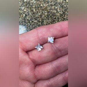 Sterling silver cubic zirconia earrings